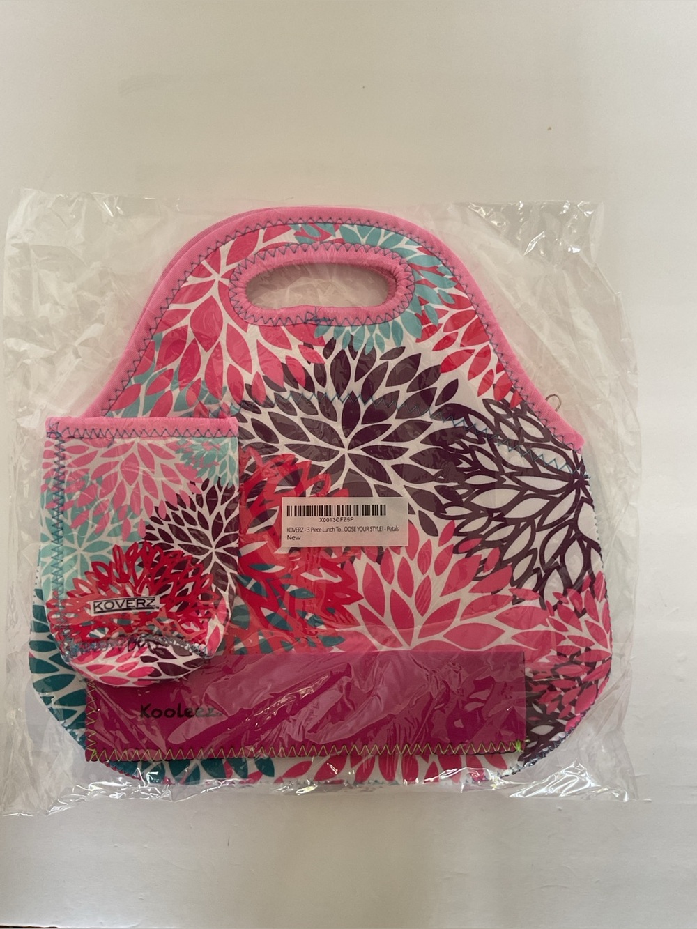 Koverz 3 Piece Lunch Tote Bag Set NWT